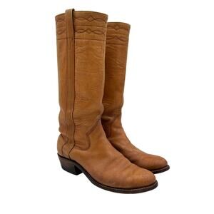 Vintage The Sanders Leather Cowboy Boots Women's 7C Boho Indie Western